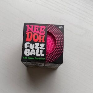 Neon Pink NeeDoh Fuzz Ball Stress Toy Viral